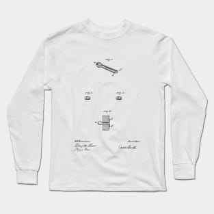 Spring Cotter Vintage Patent Hand Drawing Long Sleeve T-Shirt